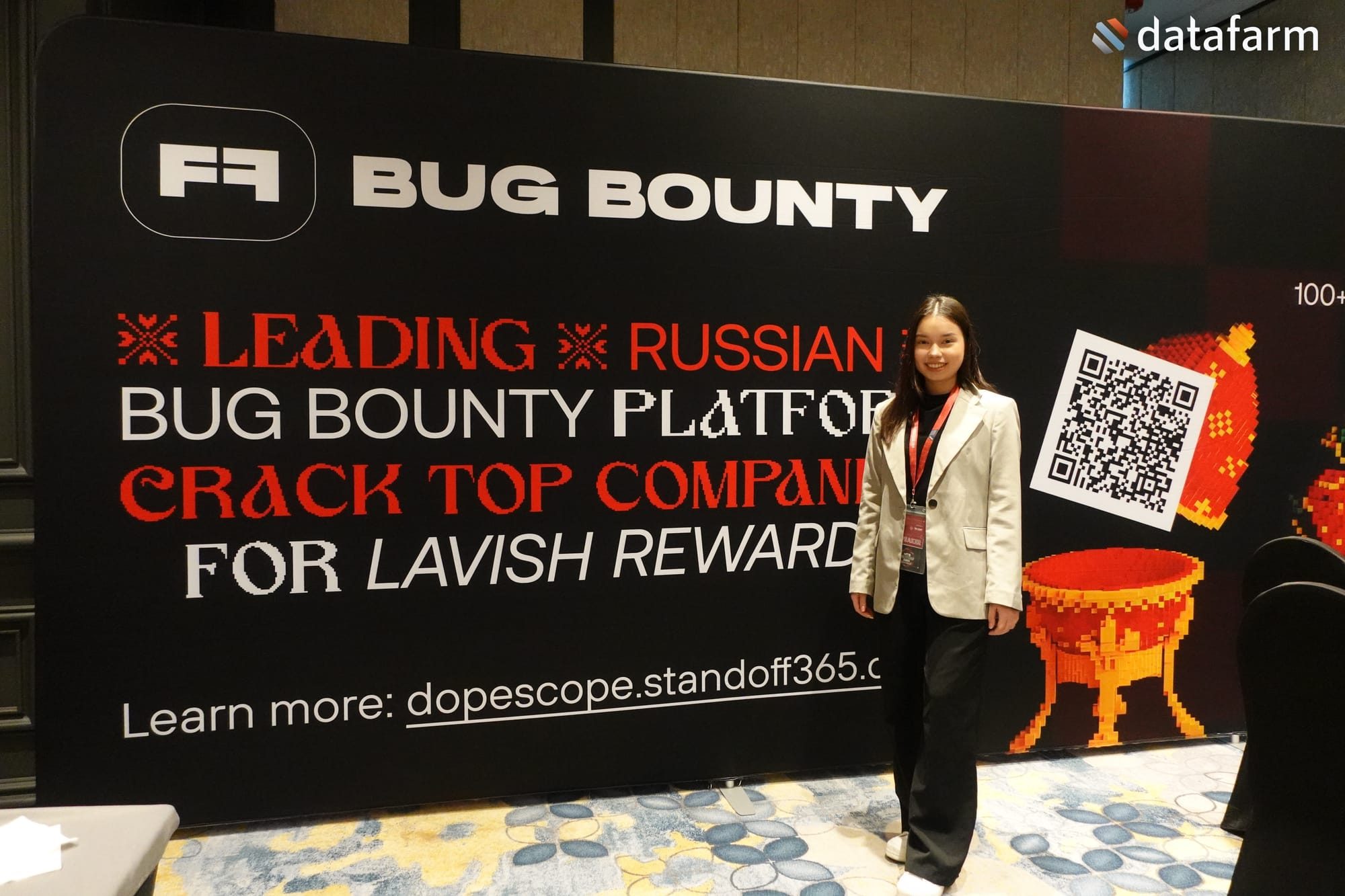 น้องเมย์ ตัวแทนจากดาต้าฟาร์ม ร่วมบรรยายในงาน  HITBSecConf2024
