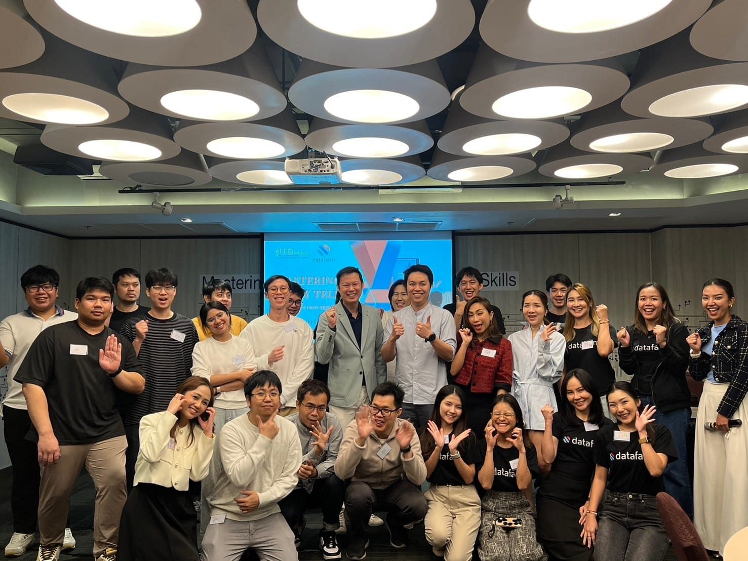 บรรยากาศการอบรมภายใน หลักสูตร Mastering Story Telling and Presentation Skills